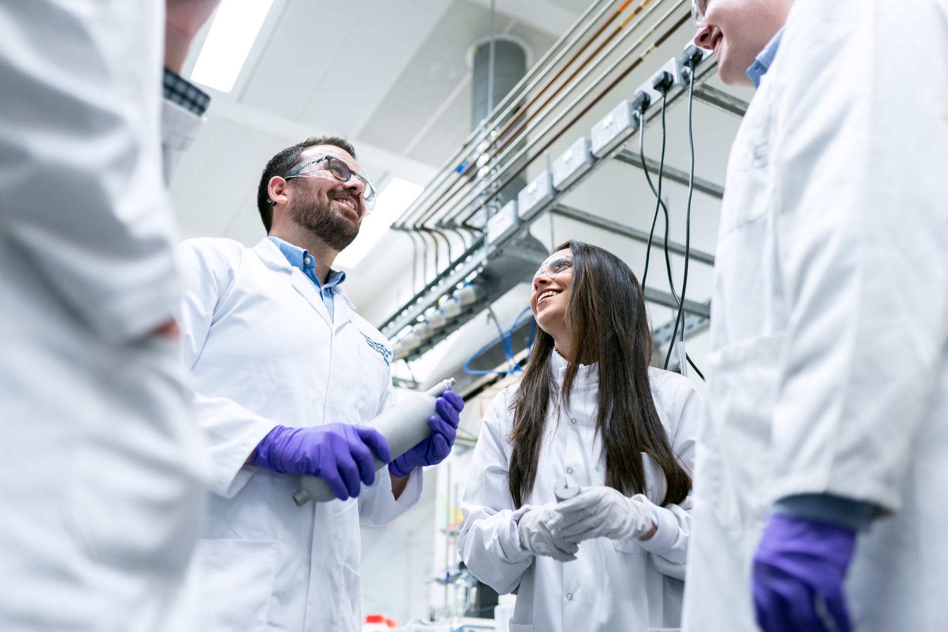 chemical engineers in laboratory